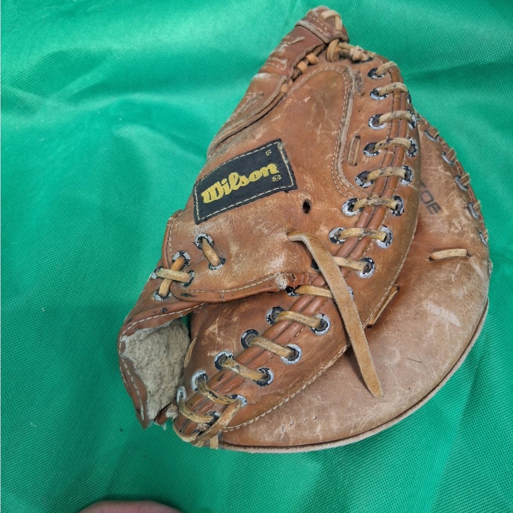 Wilson Tan Leather Baseball Mitt
